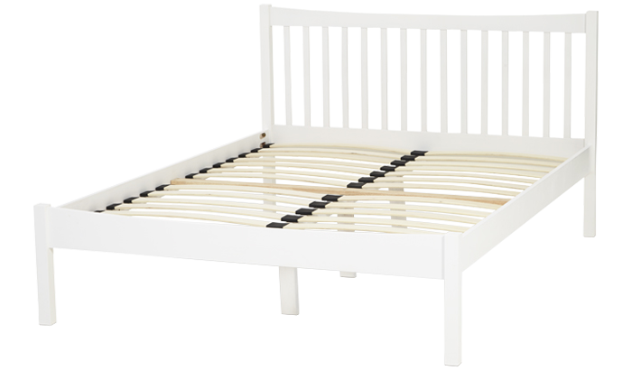 Double Bedstead in White