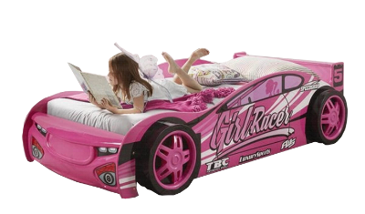Sport Pink Car Racer Bed