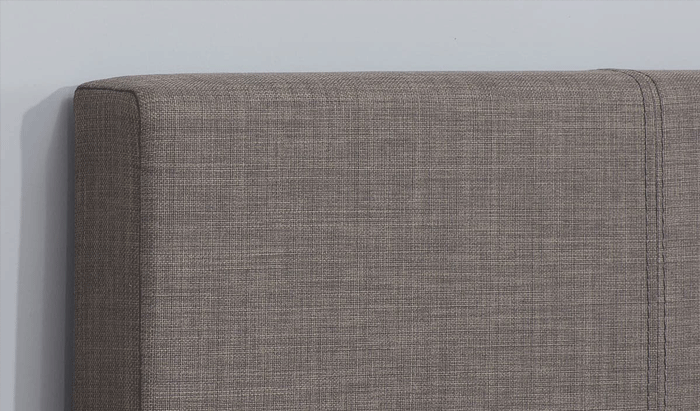 Single Fabric Bedstead In Grey