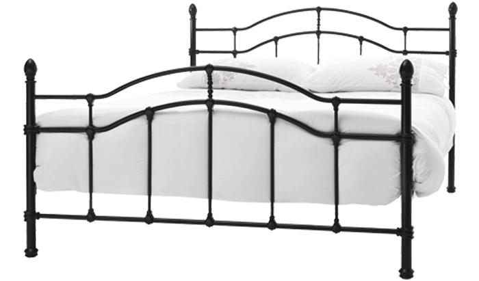 Small double120cm Bedstead Black