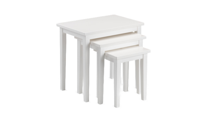 Nest Of Tables - Pure White Finish