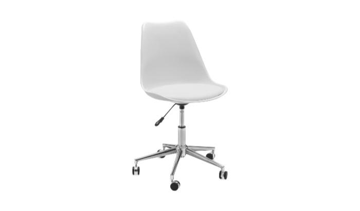 Office Chair - White/Chrome