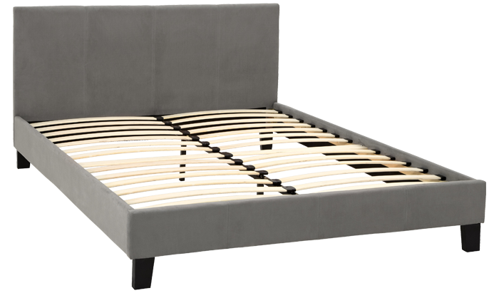 Small Double Bedstead in Steel Colour
