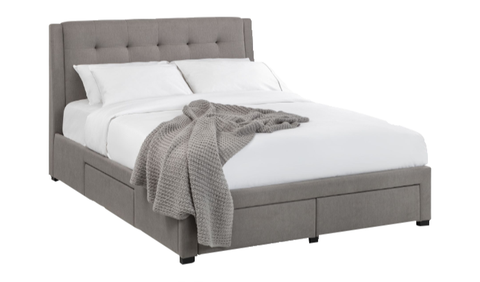 4 Drawer 135Cm Bed - Grey
