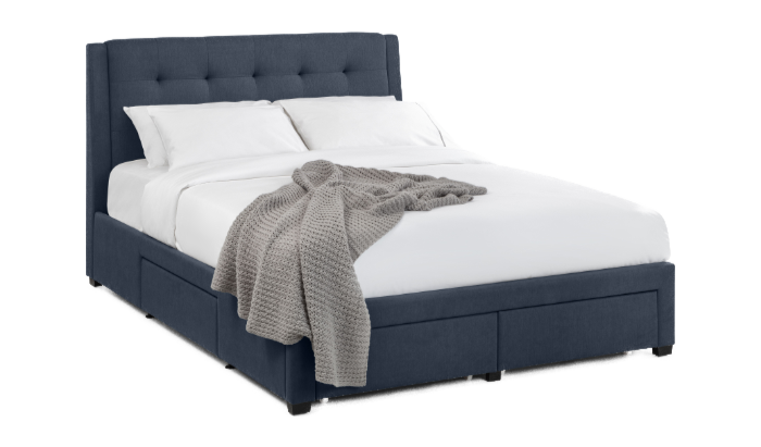 4 Drawer Bed 135Cm - Blue