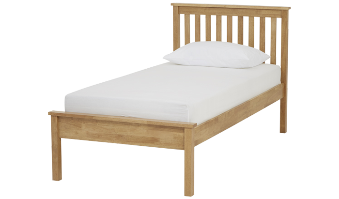 Single Bedstead in Honey Oak