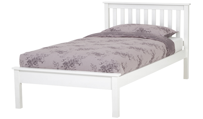 Small Double Bedstead in Opal White