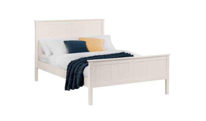 135Cm Bed - Surf White
