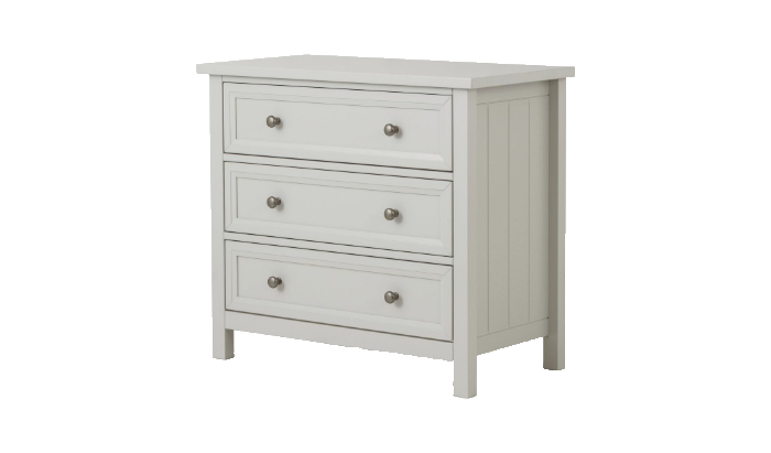 3 Drawer Wide Chest - Dove Grey
