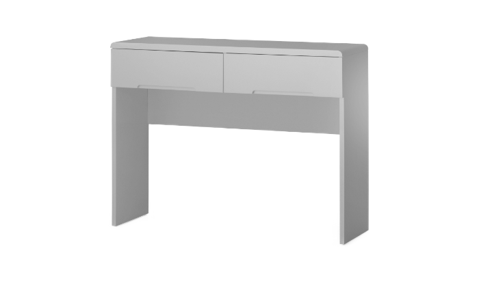 Dressing Table With 2 Drawers - Grey