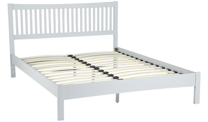 Small Double Bedstead in Grey