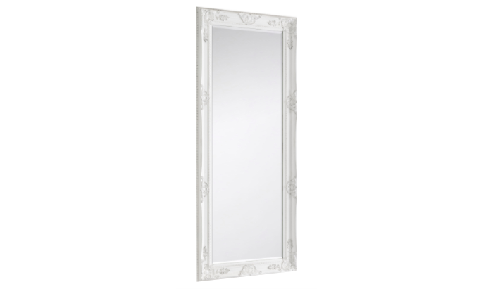 White Lean-To Dress Mirror