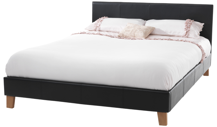 Small Double Bedstead in Black