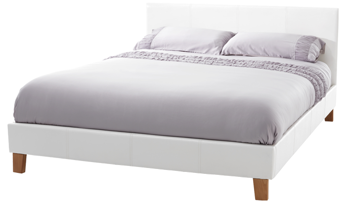 Small Double Bedstead in White