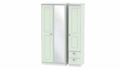157 Triple Mirror and Drawer Robe