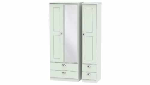 162 Tall Triple 2 Drawer Mirror and Drawer Robe